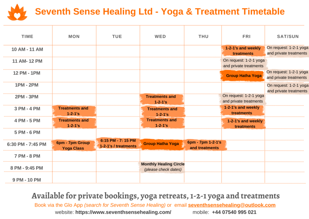 Yoga Timetable exeter